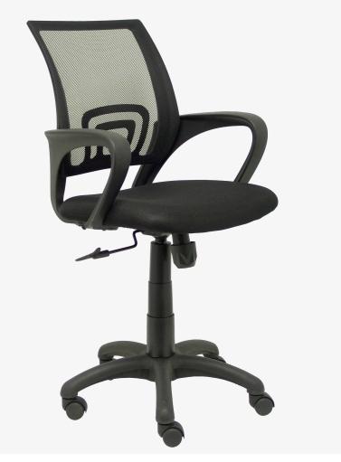 FORÖL Silla de oficina Vianos Negro con Mecanismo Basculante