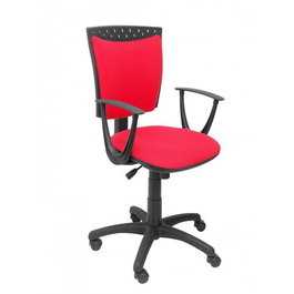 PIQUERAS Y CRESPO Silla Ferez Ergonómica Giratoria Tapizado Bali Rojo