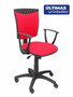 PIQUERAS Y CRESPO Silla Ferez Ergonómica Tapizada en Rojo