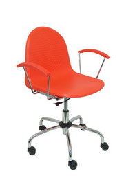 PIQUERAS Y CRESPO Silla Ves Giratoria Naranja