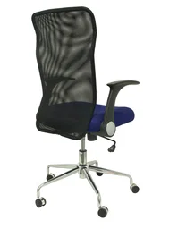 PIQUERAS Y CRESPO Silla Minaya con Asiento Azul y Respaldo Negro