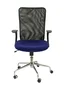 PIQUERAS Y CRESPO Silla Minaya con Asiento Azul y Respaldo Negro