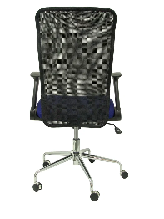 PIQUERAS Y CRESPO Silla Minaya con Asiento Azul y Respaldo Negro