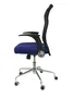 PIQUERAS Y CRESPO Silla Minaya con Asiento Azul y Respaldo Negro