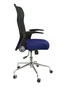 PIQUERAS Y CRESPO Silla Minaya con Asiento Azul y Respaldo Negro