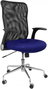 PIQUERAS Y CRESPO Silla Minaya con Asiento Azul y Respaldo Negro