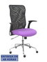 PIQUERAS Y CRESPO Silla Minaya con Brazos Abatibles y Asiento Lila