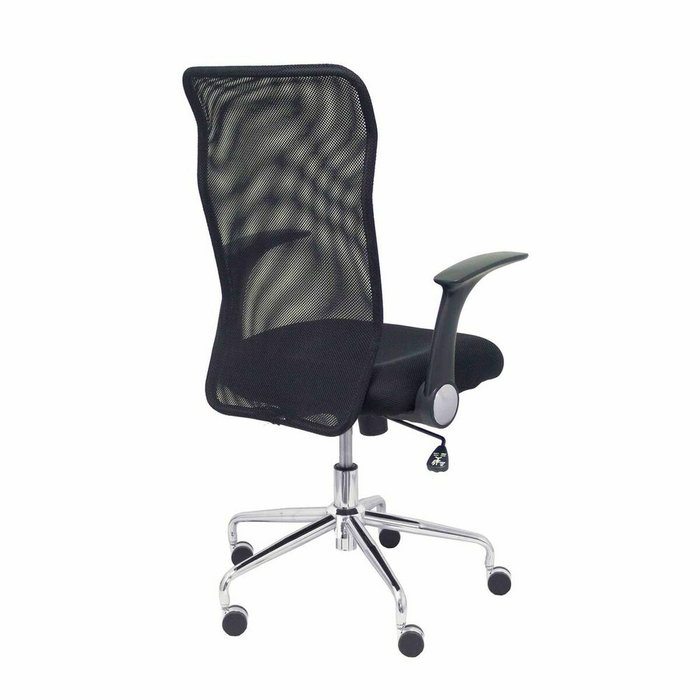 PIQUERAS Y CRESPO Silla Minaya con brazos abatibles y mecanismo basculante, Negro