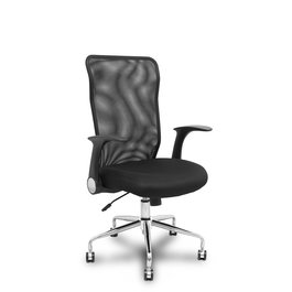 Piqueras y Crespo Silla de Oficina 4031NE - Asiento Acolchado y Respaldo de Malla