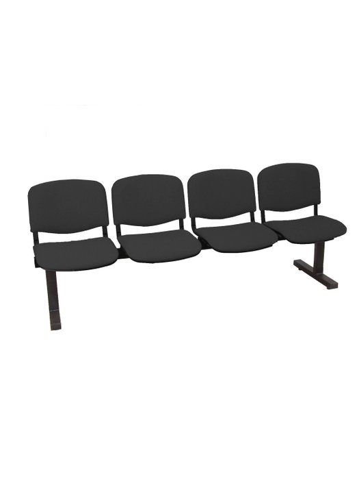 PIQUERAS Y CRESPO Bancada de espera 4 plazas Aran Negro PIQUERAS Y CRESPO Bancada de espera 4 plazas Aran Negro