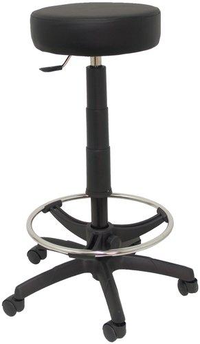 Taburete Tolosa con mecanismo Giratorio tapizada con Similpiel color No aplica y malla color Negro. Equipado con Base poliamida negra, Sin brazos y Ruedas de nailon 50 mm Taburete Tolosa con mecanismo Giratorio tapizada con Similpiel color No aplica y malla color Negro. Equipado con Base poliamida negra, Sin brazos y Ruedas de nailon 50 mm