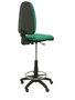 Taburete Aýna con mecanismo Contacto permanente básico tapizada con Tela color Verde esmeralda. Equipado con Base poliamida negra, Sin brazos y Ruedas de parqué