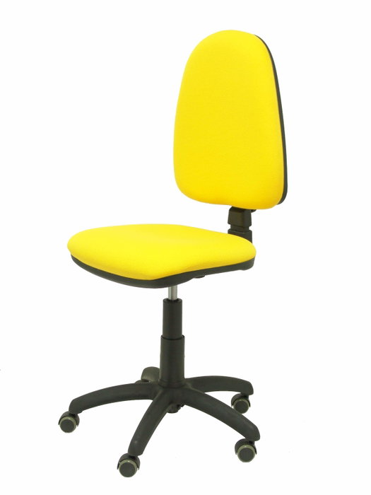 PIQUERAS Y CRESPO Silla Aýna Bali Amarillo con Ruedas de Parqué