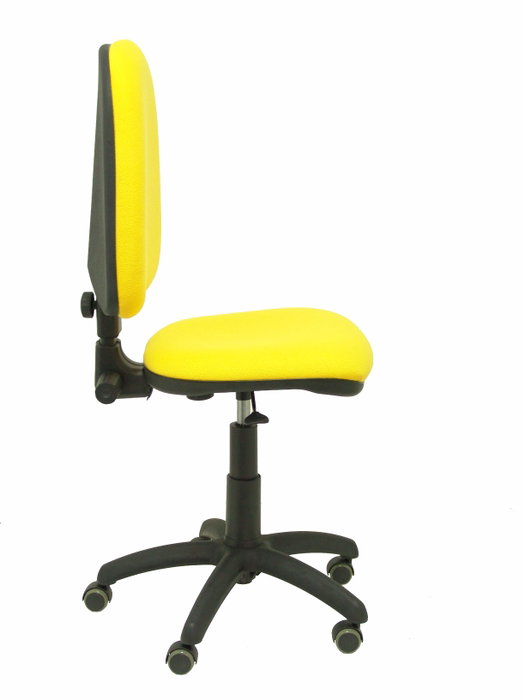 PIQUERAS Y CRESPO Silla Aýna Bali Amarillo con Ruedas de Parqué