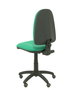 Silla de oficina Aýna con mecanismo Contacto permanente básico tapizada con Tela color Verde esmeralda. Equipada con Base poliamida negra, Sin brazos y Ruedas de parqué