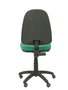 Silla de oficina Aýna con mecanismo Contacto permanente básico tapizada con Tela color Verde esmeralda. Equipada con Base poliamida negra, Sin brazos y Ruedas de parqué
