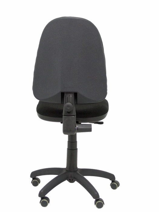 PIQUERAS Y CRESPO Silla de oficina Aýna con mecanismo de contacto permanente, tela negra y ruedas de parqué PIQUERAS Y CRESPO Silla de oficina Aýna con mecanismo de contacto permanente, tela negra y ruedas de parqué