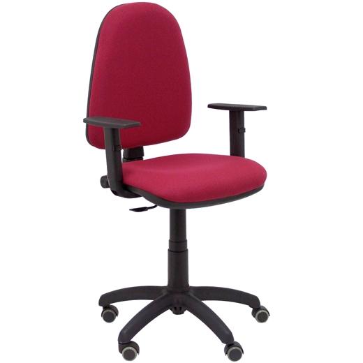 Piqueras y Crespo Silla Ayna Tejido Bali Granate con Brazos Regulables Piqueras y Crespo Silla Ayna Tejido Bali Granate con Brazos Regulables