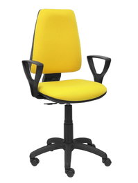 PIQUERAS Y CRESPO Silla Elche CP Bali Amarillo con Brazos Fijos