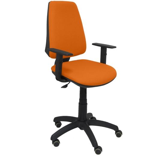 PIQUERAS Y CRESPO Silla Elche CP Bali Naranja con Brazos Regulables