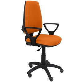 PIQUERAS Y CRESPO Silla de oficina Elche con brazos fijos y tejido Bali Naranja