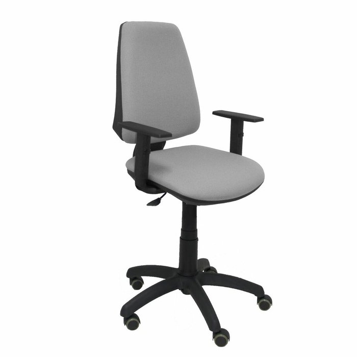 PIQUERAS Y CRESPO Silla Elche con Mecanismo Contacto Permanente y Brazos Regulables Gris Claro PIQUERAS Y CRESPO Silla Elche con Mecanismo Contacto Permanente y Brazos Regulables Gris Claro