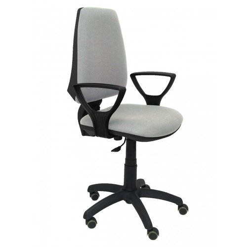 PIQUERAS Y CRESPO Silla de oficina Elche con mecanismo de contacto permanente y brazos fijos, Gris PIQUERAS Y CRESPO Silla de oficina Elche con mecanismo de contacto permanente y brazos fijos, Gris