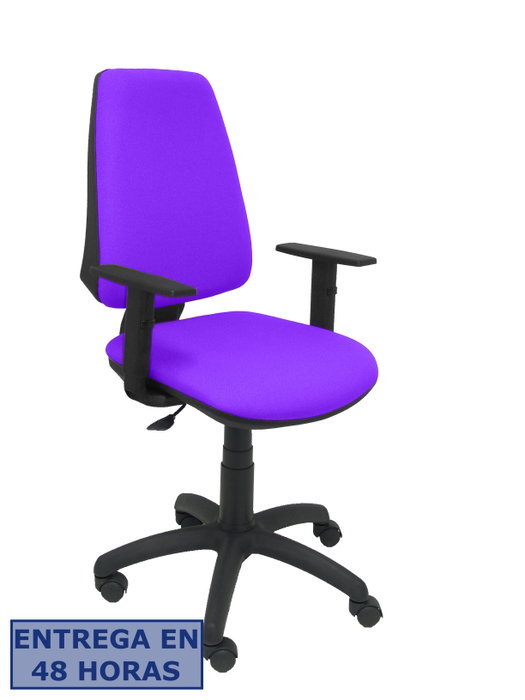PIQUERAS Y CRESPO Silla Elche con mecanismo de contacto permanente y brazos 1D, color Lila