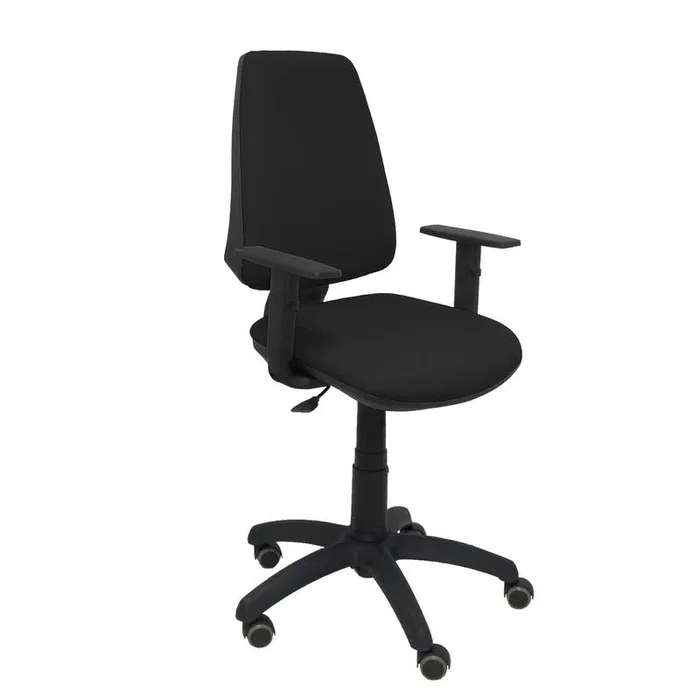 PIQUERAS Y CRESPO Silla Elche con Mecanismo de Contacto Permanente y Brazos Regulables, Negro PIQUERAS Y CRESPO Silla Elche con Mecanismo de Contacto Permanente y Brazos Regulables, Negro