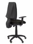 Silla de oficina Elche con mecanismo Contacto permanente básico tapizada con Tela color Negro. Equipada con Base poliamida negra, Brazos 1D y Ruedas de parqué