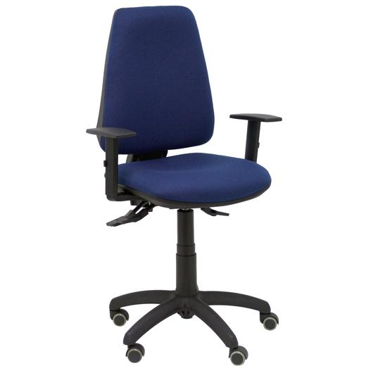 PIQUERAS Y CRESPO Silla Elche con mecanismo Asincro, Brazos 1D y Tela Azul PIQUERAS Y CRESPO Silla Elche con mecanismo Asincro, Brazos 1D y Tela Azul