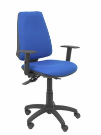 PIQUERAS Y CRESPO Silla Elche con mecanismo Asincro, Brazos 1D y Tela Azul