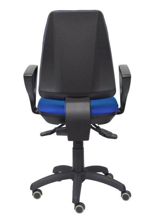 PIQUERAS Y CRESPO Silla Elche S Bali Azul con Brazos Fijos y Ruedas de Parqué PIQUERAS Y CRESPO Silla Elche S Bali Azul con Brazos Fijos y Ruedas de Parqué