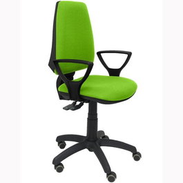Piqueras y Crespo Silla Elche S Verde Pistacho con Brazos Fijos