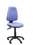 Silla de oficina Elche con mecanismo Asincro tapizada con Tela color Azul claro. Equipada con Base poliamida negra, Sin brazos y Ruedas de nailon 50 mm