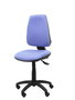 Silla de oficina Elche con mecanismo Asincro tapizada con Tela color Azul claro. Equipada con Base poliamida negra, Sin brazos y Ruedas de nailon 50 mm