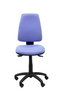 Silla de oficina Elche con mecanismo Asincro tapizada con Tela color Azul claro. Equipada con Base poliamida negra, Sin brazos y Ruedas de nailon 50 mm