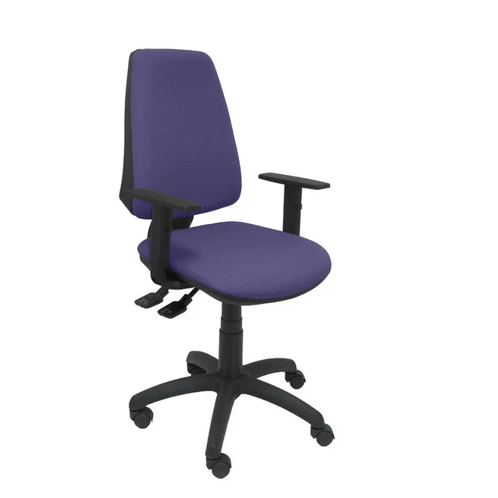 PIQUERAS Y CRESPO Silla Elche con mecanismo asíncrono y brazos regulables, Azul claro PIQUERAS Y CRESPO Silla Elche con mecanismo asíncrono y brazos regulables, Azul claro