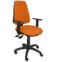 PIQUERAS Y CRESPO Silla Elche con mecanismo asíncrono, brazos regulables y tejido Bali naranja