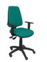 PIQUERAS Y CRESPO Silla de oficina Elche con mecanismo asíncrono y brazos regulables, color Turquesa