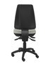 Silla de oficina Elche con mecanismo Asincro tapizada con Tela color Gris. Equipada con Base poliamida negra, Sin brazos y Ruedas de nailon 50 mm
