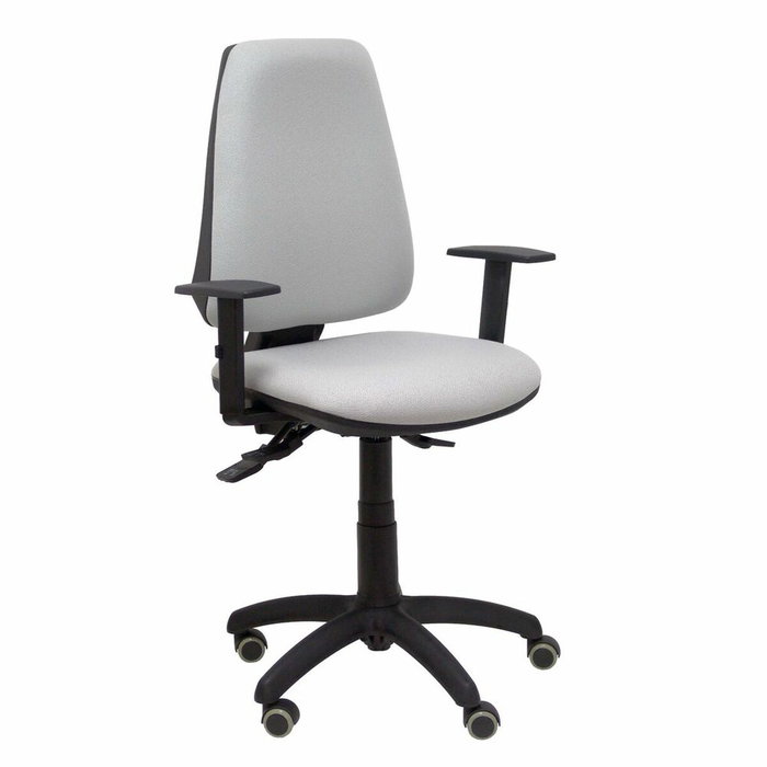 PIQUERAS Y CRESPO Silla de oficina Elche con mecanismo asíncrono y brazos regulables, Gris