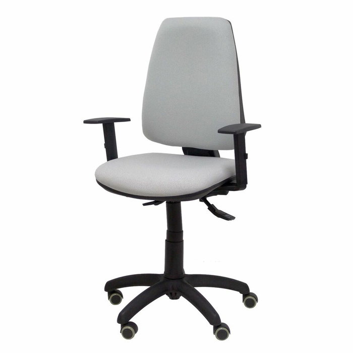 PIQUERAS Y CRESPO Silla de oficina Elche con mecanismo asíncrono y brazos regulables, Gris