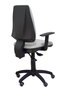 Silla de oficina Elche con mecanismo Asincro tapizada con Tela color Gris. Equipada con Base poliamida negra, Brazos 1D y Ruedas de parqué
