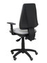 Silla de oficina Elche con mecanismo Asincro tapizada con Tela color Gris. Equipada con Base poliamida negra, Brazos 1D y Ruedas de parqué