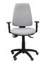 Silla de oficina Elche con mecanismo Asincro tapizada con Tela color Gris. Equipada con Base poliamida negra, Brazos 1D y Ruedas de parqué