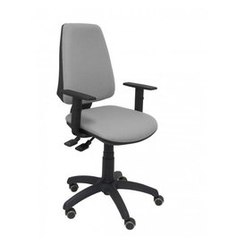 PIQUERAS Y CRESPO Silla de oficina Elche con mecanismo asíncrono y brazos regulables, Gris