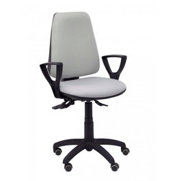 PIQUERAS Y CRESPO Silla de oficina Elche con mecanismo Asincro y brazos fijos, Gris