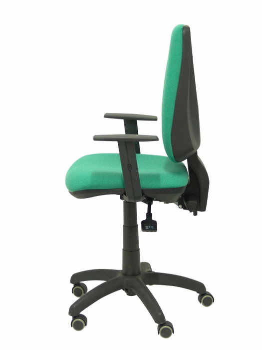 PIQUERAS Y CRESPO Silla Elche con mecanismo asíncrono y brazos regulables Verde esmeralda PIQUERAS Y CRESPO Silla Elche con mecanismo asíncrono y brazos regulables Verde esmeralda
