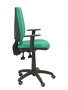 PIQUERAS Y CRESPO Silla Elche con mecanismo asíncrono y brazos regulables Verde esmeralda